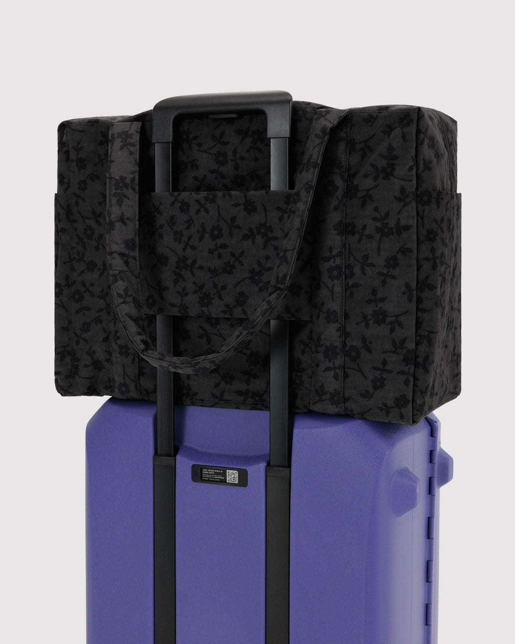 Lightweight Trip Companion - Cloud Carry-On in Charcoal Ditsy Floral