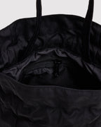 Easy Day to Night Carry - Nylon Drawstring Bag in Black