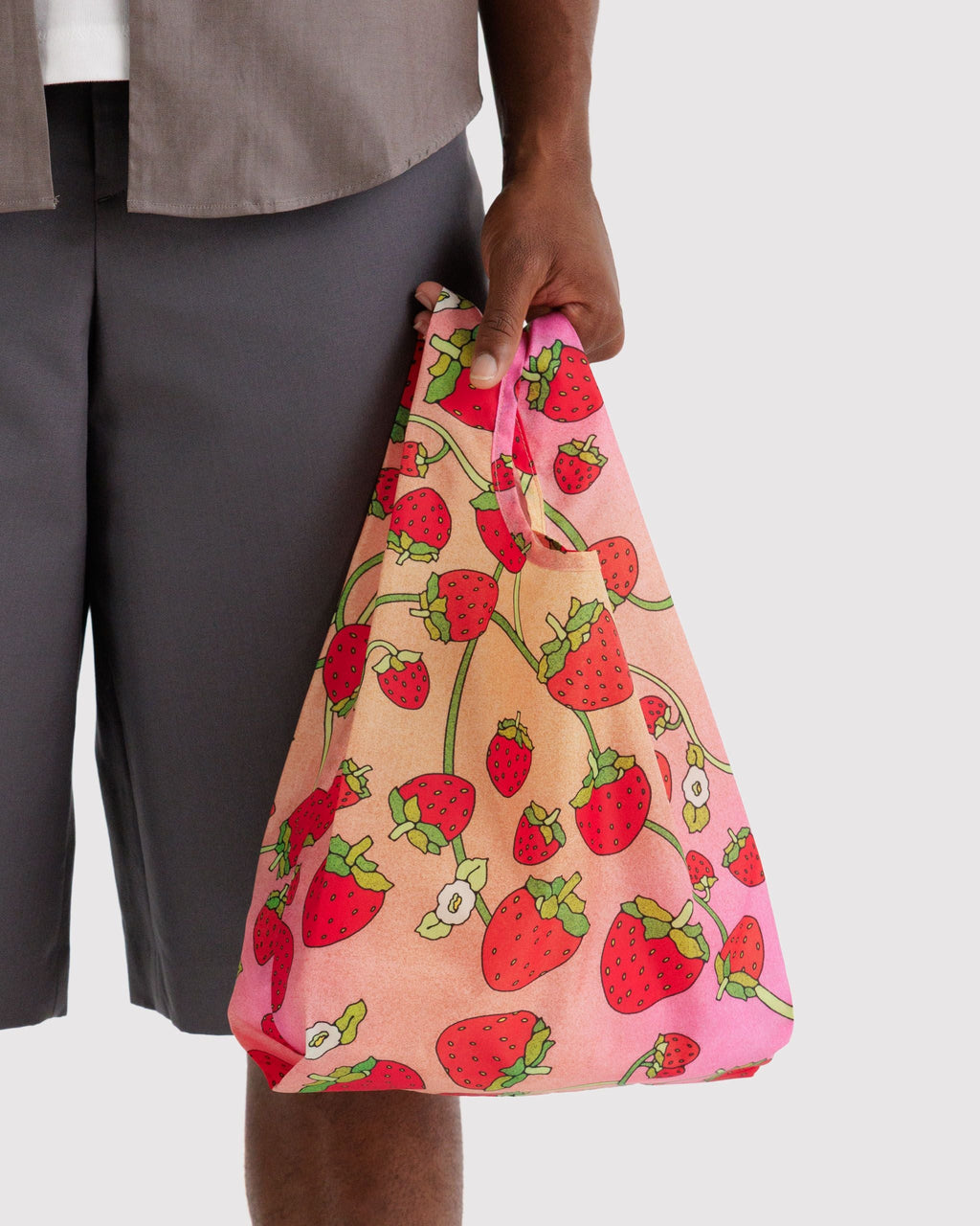 Lightweight Reusable Essential - Baby Baggu in Strawberry Blossom