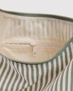 Easy Day to Night Carry - Nylon Shoulder Bag in Sage Stripe