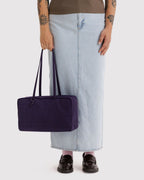 Easy Day to Night Carry - Medium Nylon Bowler Bag - Sale in Fig