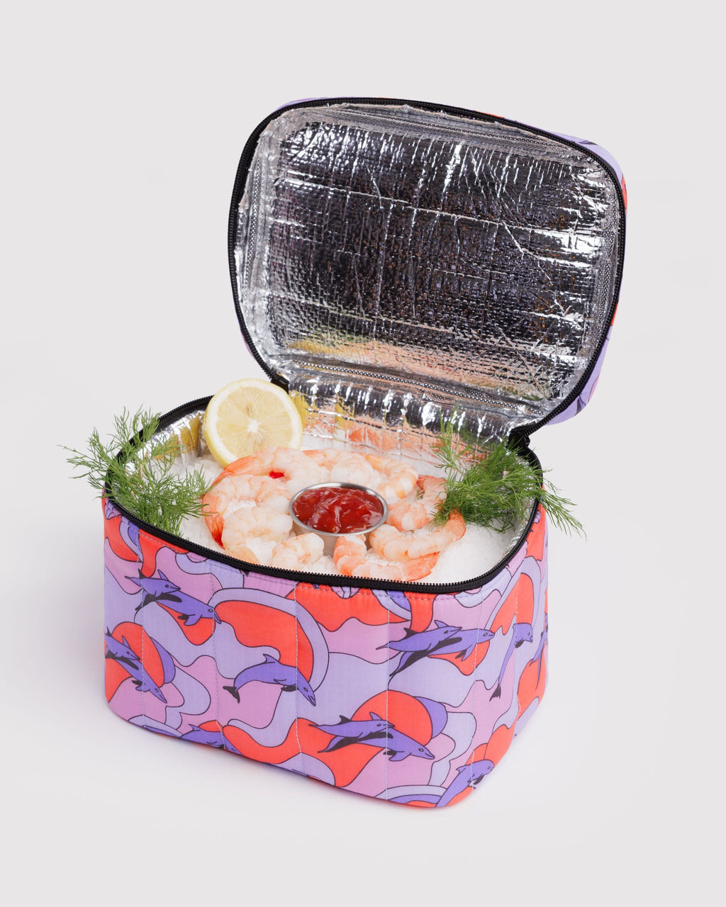Everyday Food Storage - Puffy Lunch Bag in Dolphins