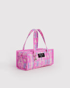Mini Nylon Market Bag in Market Plaid Pink - Easy Style