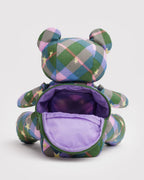 Easy Day to Night Carry - Bear Baggu in Green Star Plaid