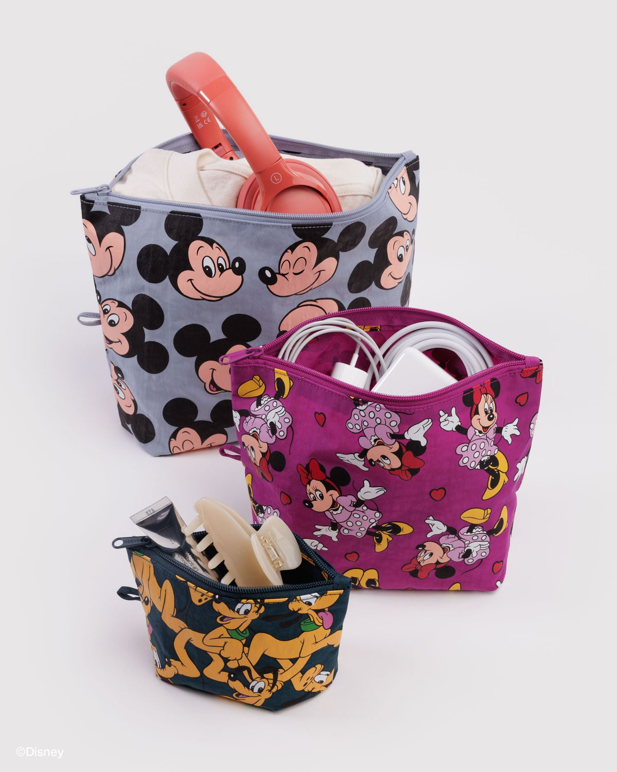 Organized Travel Essential - Go Pouch Set in Mickey Minnie and Pluto