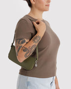 Easy Day to Night Carry - Recycled Leather Pochette in Loden