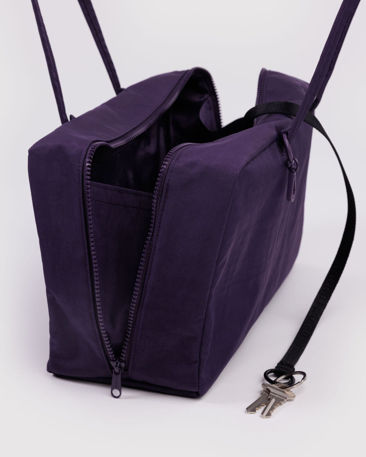 Easy Day to Night Carry - Medium Nylon Bowler Bag - Sale in Fig