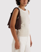Easy Day to Night Carry - Mini Nylon Shoulder Bag in Coffee