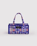 Mini Nylon Market Bag - Market Plaid Blue