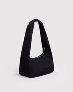 Easy Day to Night Carry - Small Nylon Meringue Bag in Black