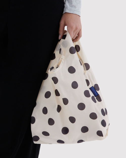Baby Baggu in Cream and Black Polka Dot - Easy Style