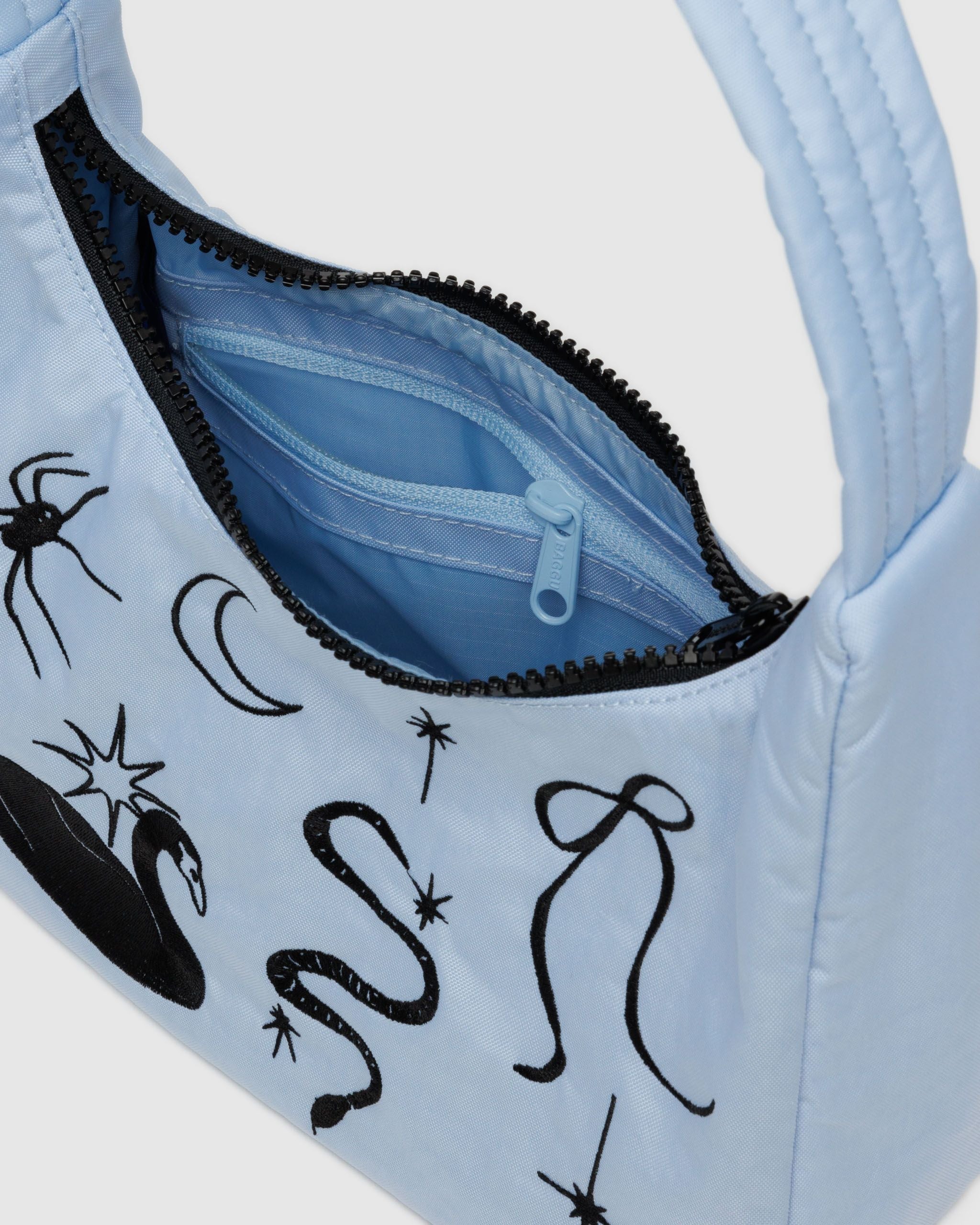 Mini Nylon Shoulder Bag - Sale in Embroidered Ballet Icon - Easy Style