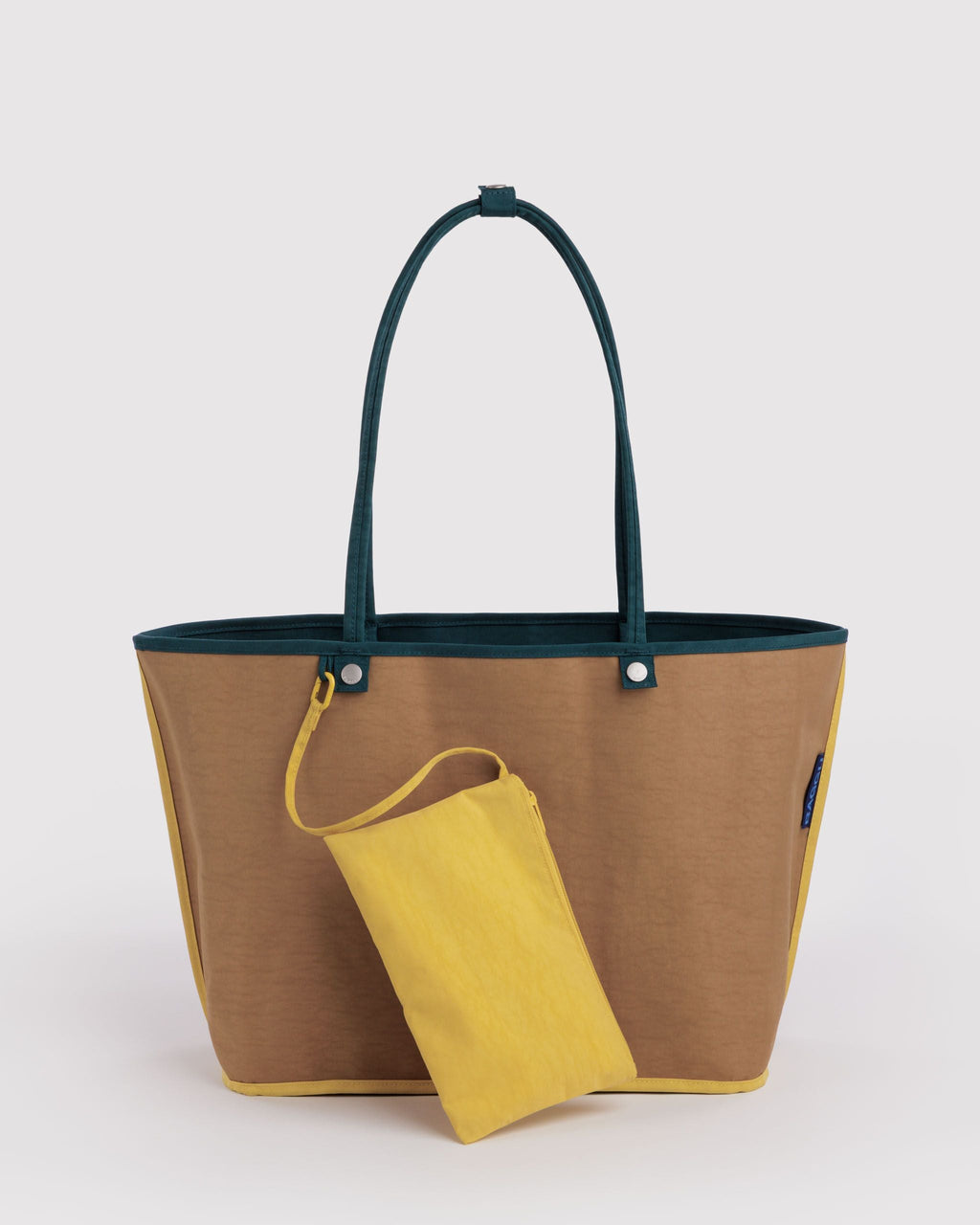 Flexible Daily Tote - Large Nylon Reversible Tote in Deep Sea Mix