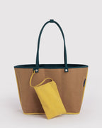 Flexible Daily Tote - Large Nylon Reversible Tote in Deep Sea Mix