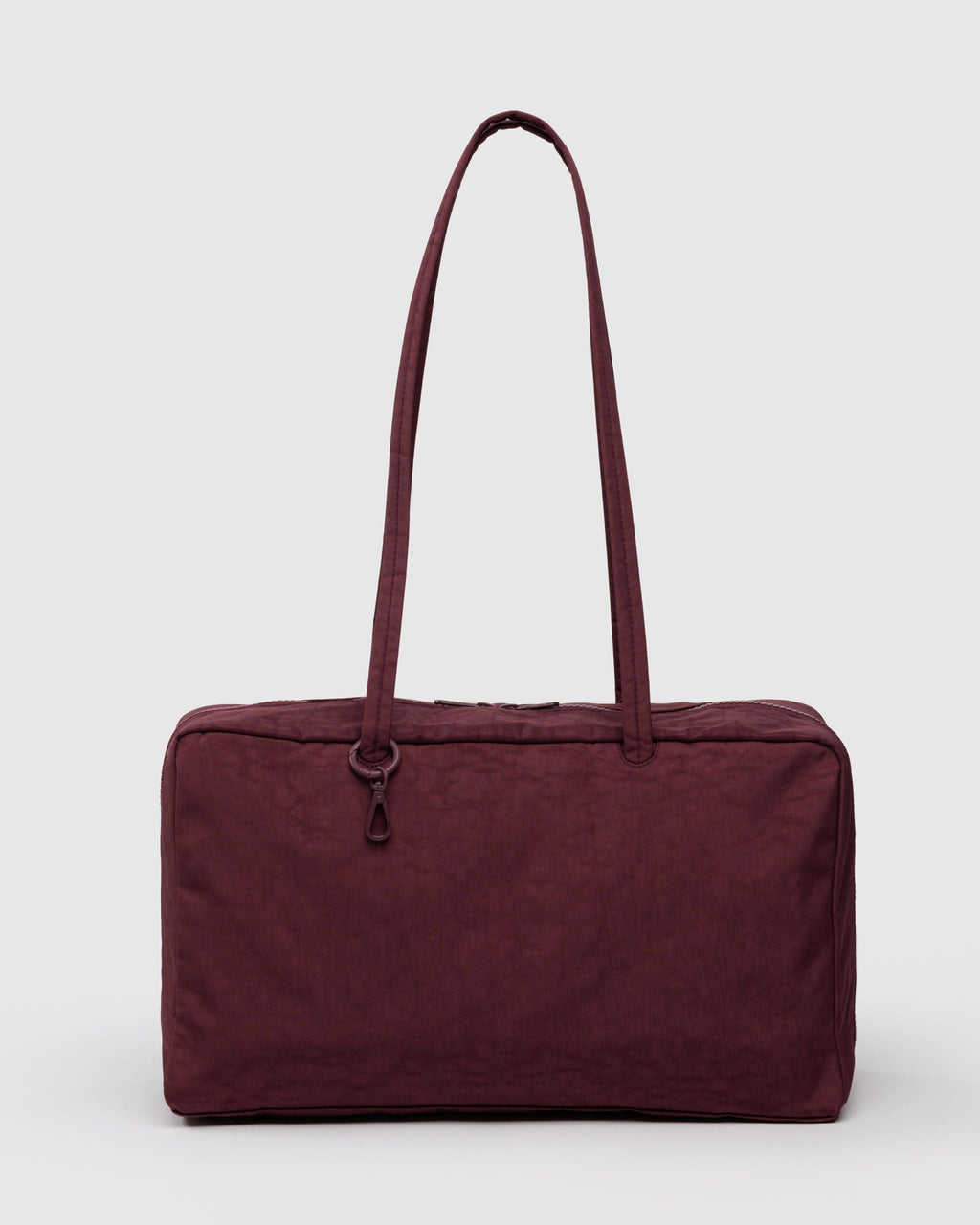 Medium Nylon Bowler Bag - Sale - Mahogany