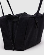 Easy Day to Night Carry - Nylon Bowler Bag in Black