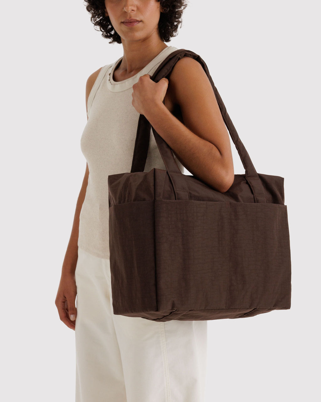 Lightweight Trip Companion - Small Cloud Carry-On in Coffee
