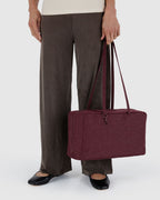 Easy Day to Night Carry - Medium Nylon Bowler Bag - Sale in Mahogany