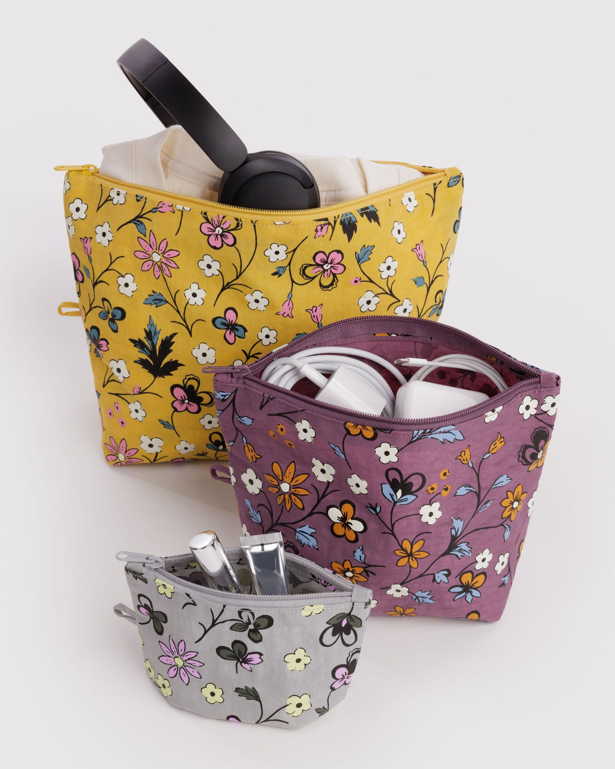 Organized Travel Essential - Go Pouch Set in Wildwood Mix
