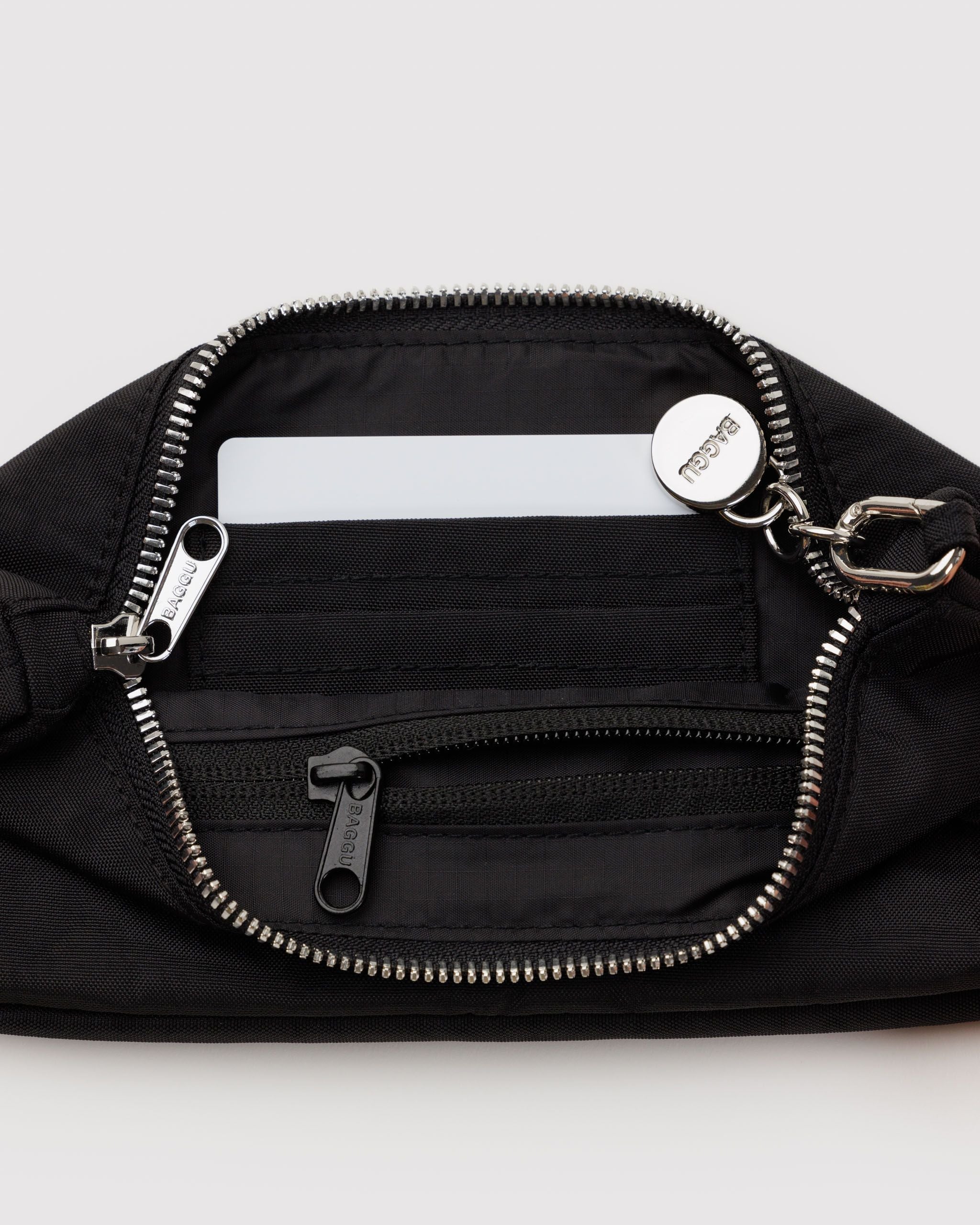 Easy Day to Night Carry - Nylon Pochette in Black