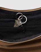 Medium Recycled Leather Flat Crescent in Dune - Easy Style