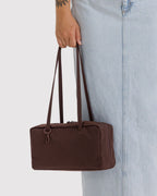 Easy Day to Night Carry - Nylon Bowler Bag in Coffee