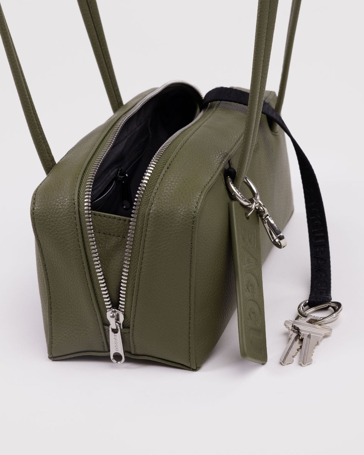 Easy Day to Night Carry - Small Recycled Leather Bowler Bag in Loden