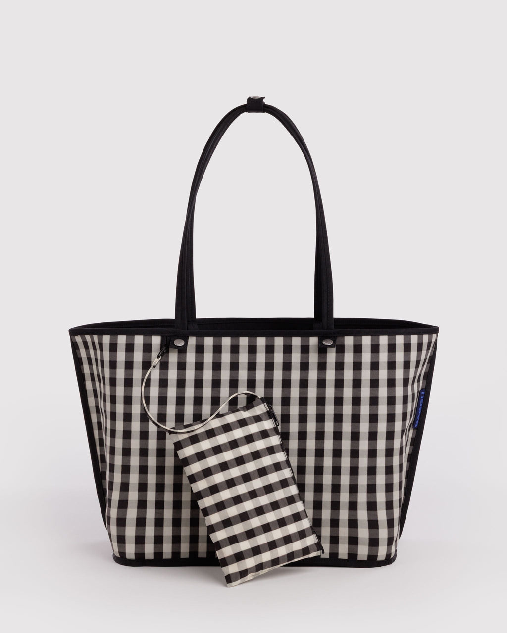 Flexible Daily Tote - Large Nylon Reversible Tote in Black Mix