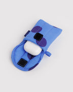 Padded Everyday Protection - Puffy Earbuds Case in Blue Polka Dot