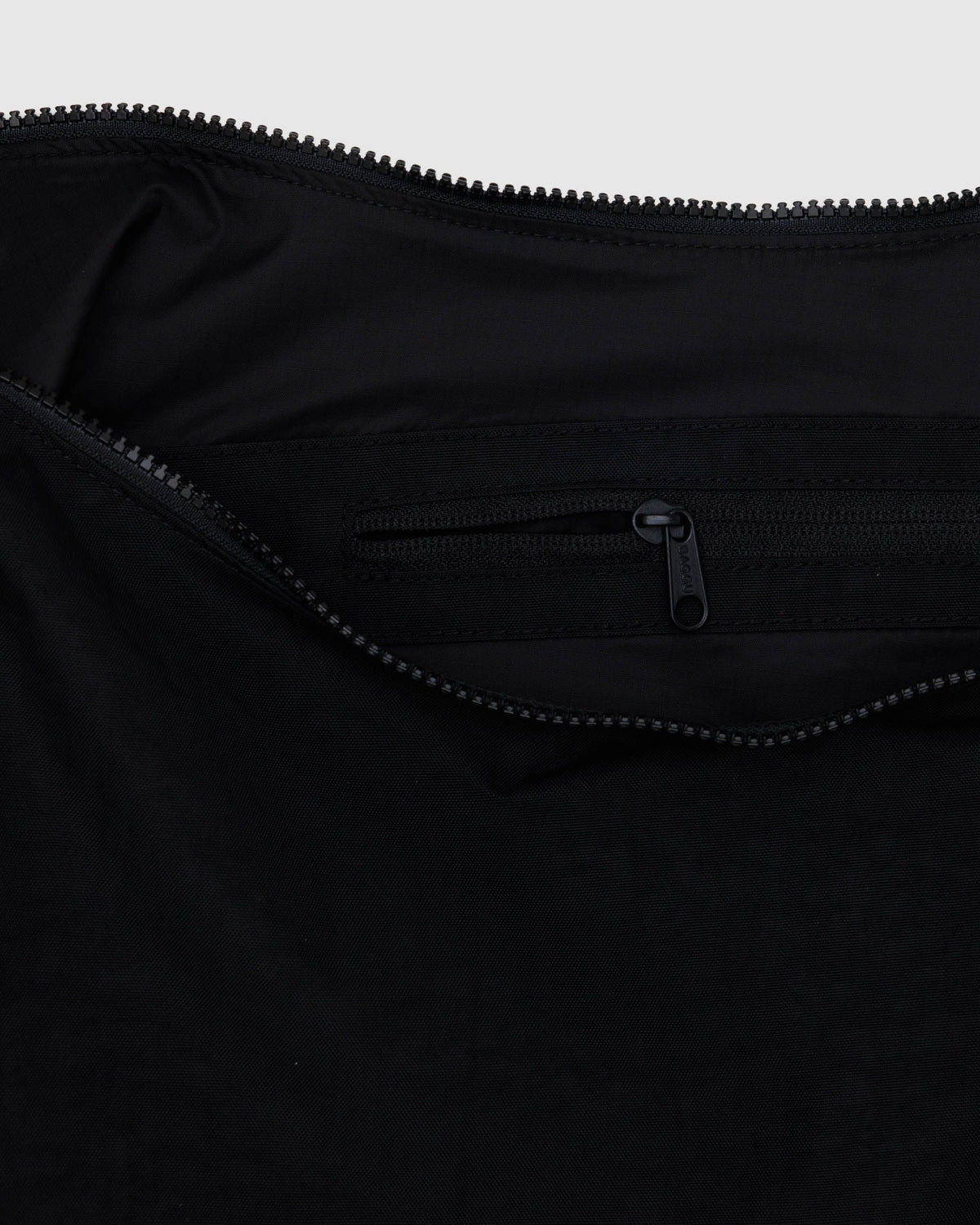 Easy Day to Night Carry - Large Nylon Crescent Bag in Black