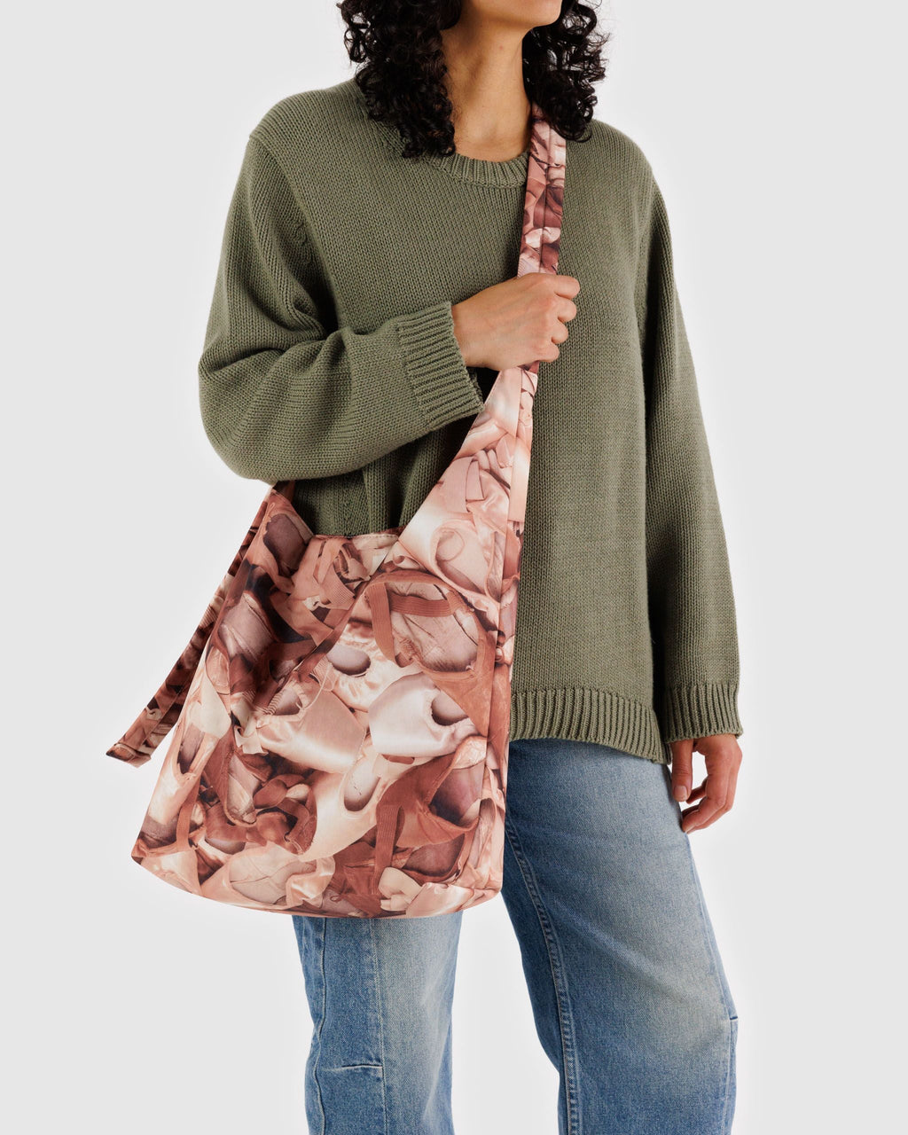 Easy Day to Night Carry - Large Nylon Sling in Pointe Shoe