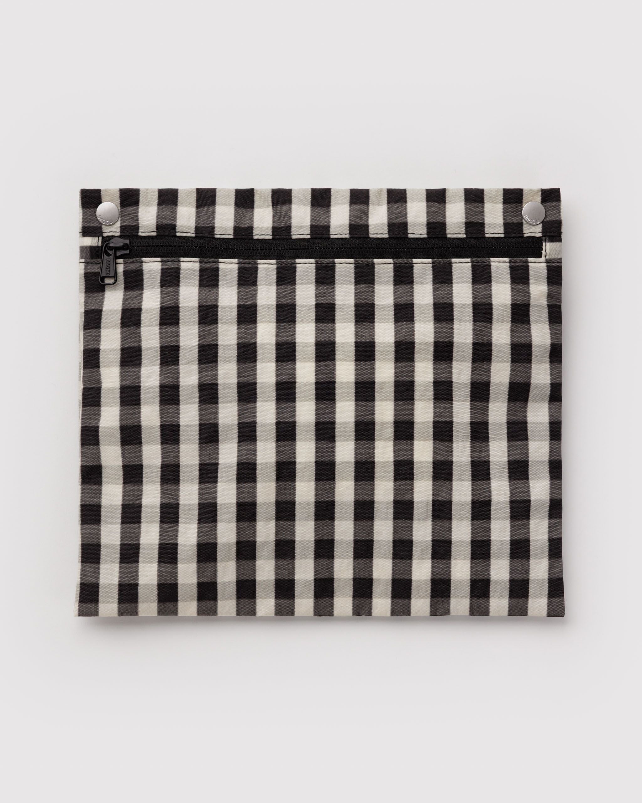 Lightweight Trip Companion - Cloud Carry-On in Black and Cream Gingham