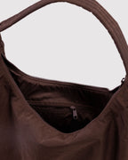 Easy Day to Night Carry - Nylon Shoulder Bag in Coffee