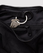 Easy Day to Night Carry - Small Nylon Crescent Bag in Black