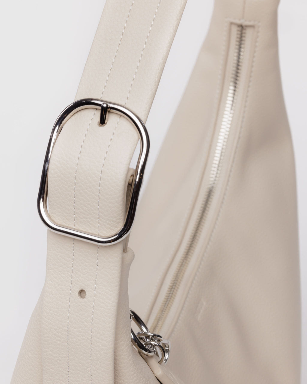 Easy Day to Night Carry - Recycled Leather Shoulder Bag in Stone
