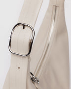 Easy Day to Night Carry - Recycled Leather Shoulder Bag in Stone