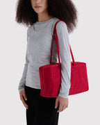 Easy Day to Night Carry - Medium Nylon Bowler Bag in Cherry