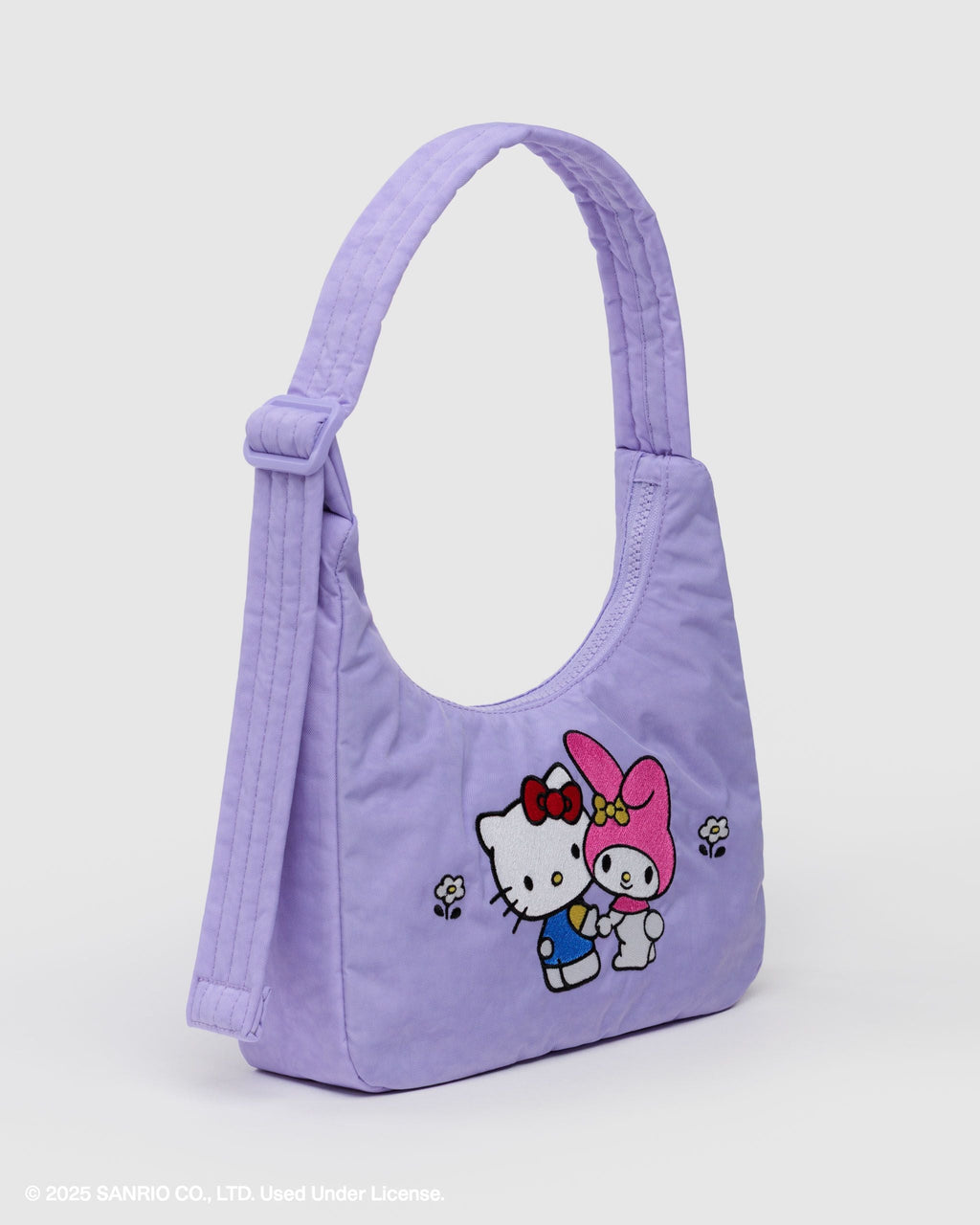 Mini Nylon Shoulder Bag - Sale in Embroidered Hello Kitty - Easy Style