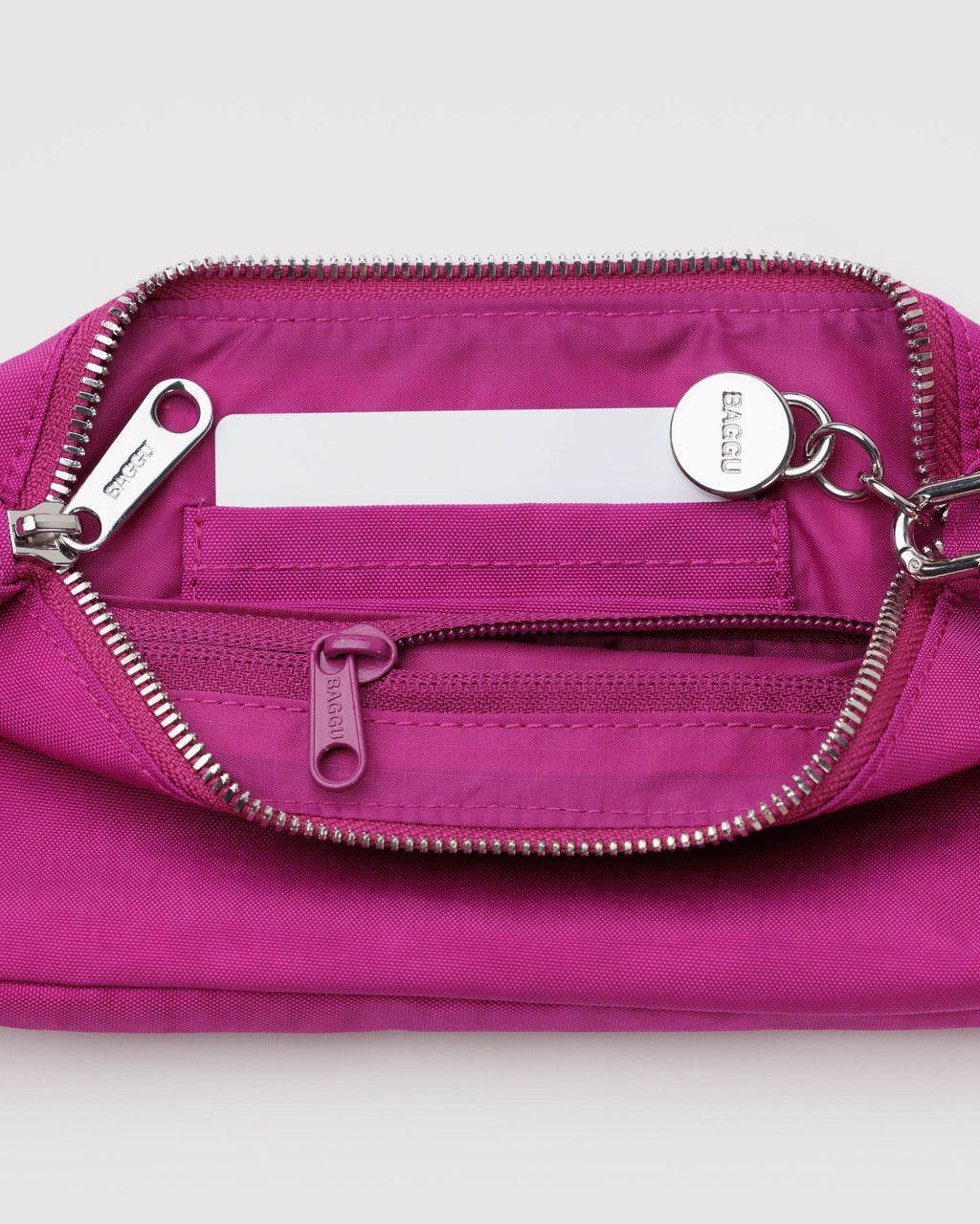 Easy Day to Night Carry - Nylon Pochette - Sale in Deep Fuchsia